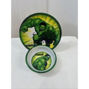 Marvel Hulk Mini Heroes Plate and Bowl Set for Kids